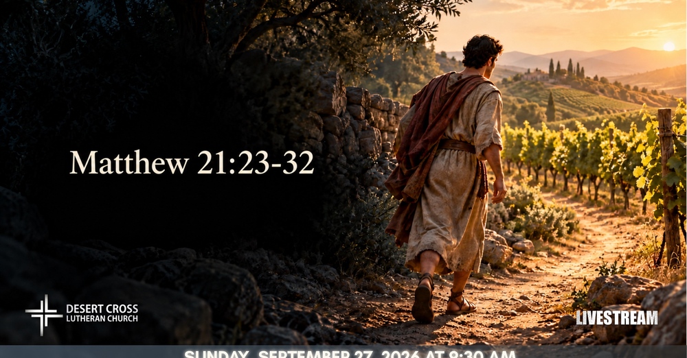 Desert Cross Online Worship -- September 27, 2026