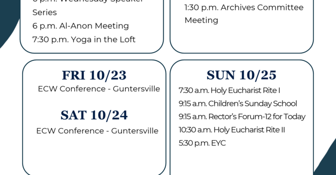 This Week at a Glance