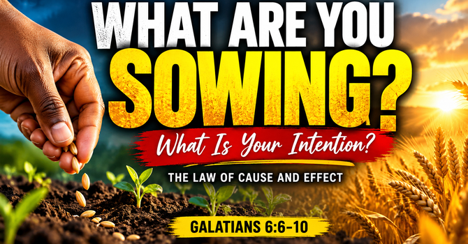 WHAT ARE YOU SOWING?