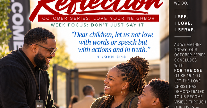 SUNDAY REFLECTION — Don't Just Say It image